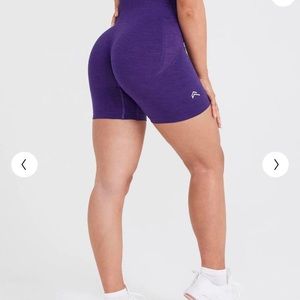 NWT Oner Active EFFORTLESS SEAMLESS SHORTS Amethyst S Knitted LOGO